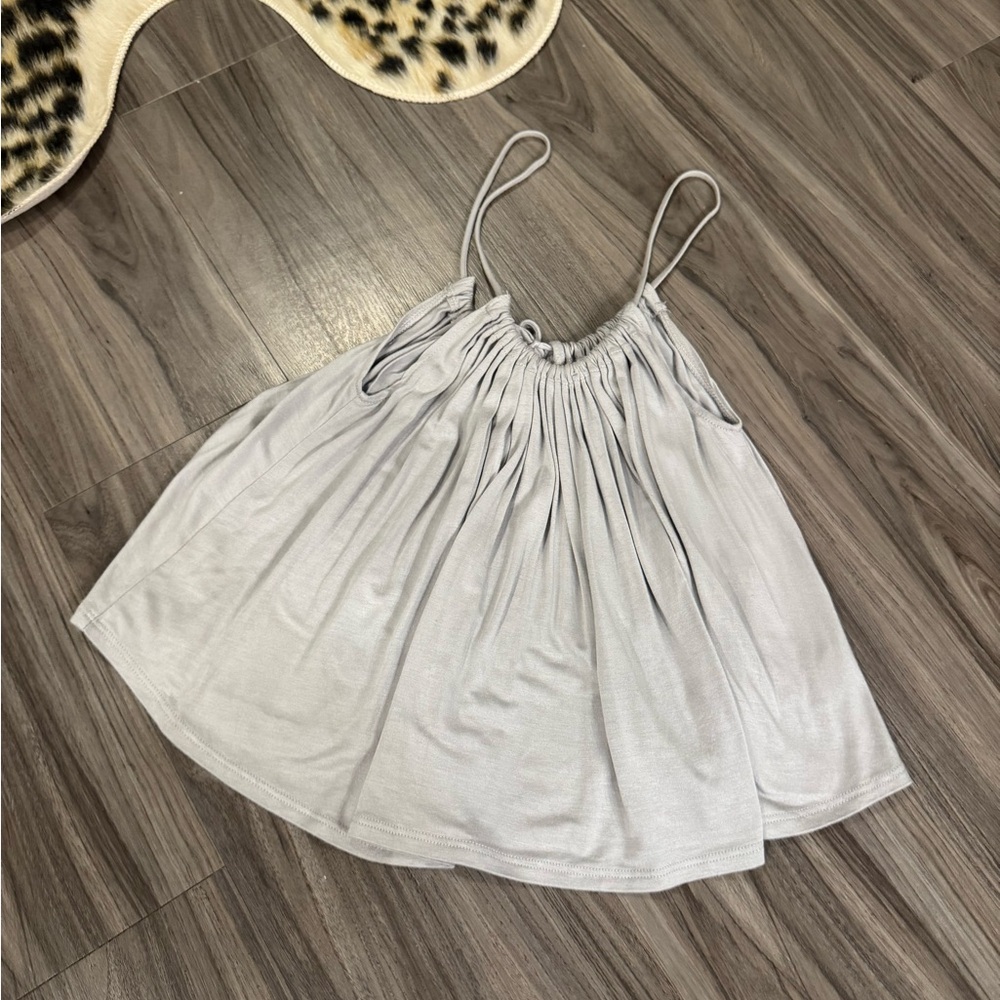 Flowy top open back